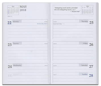 HY0400R Weekly Pocket Planner Refill